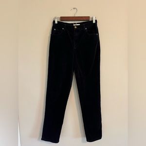 Jones New York Sport Navy Corduroy High Rise Straight Leg Pants, 4